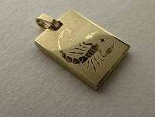 Scorpio Zodiac Pendant – Gold-Plated Horoscope Charm – Astrology Gift
