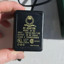 VTG Christmas Lighted Angel Orchestra Santa's Factory AC Adapter Model SF-6U