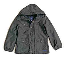 Gap Kids Boys Black HOODED Jacket Coat - Size XL 12, Excellent FLEECE LINED WARM