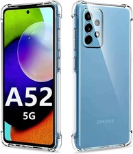 Clear Shockproof TPU Case Cover For Samsung Galaxy A52 5G