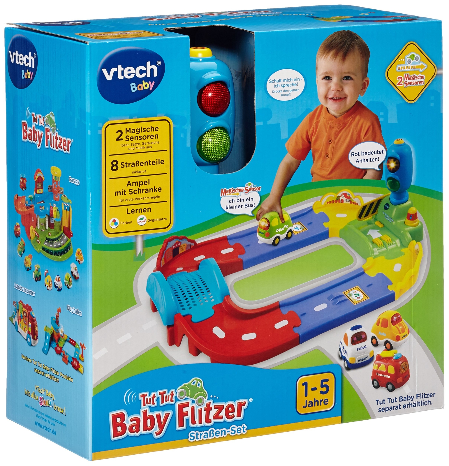 Vtech Baby 127804 – Tut Tut Baby Flitzer – Road Set(German) Single