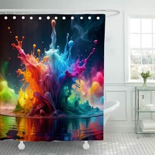 Colour Explosion 4 Flag Shower Curtain