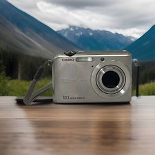 Casio Exilim EX-Z1000 10.1 MP Compact Digital Camera Silver No Battery Untested