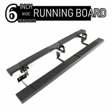 Fit 99-18 Chevy Silverado 2500/3500 Crew Cab 6" Black Running Board Side Step