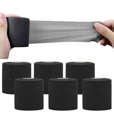 6 Rolls Pre Wrap Tape Athletic 72 Yards Foam Underwrap Athletic Tape Sports P...