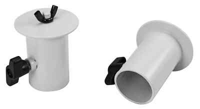 Omnitronic BOB-4 Stativhülse Set Weiß Adapter Ø35mm M8-Gewinde BOB-4 Satelliten
