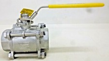 NEW! Ball Valve, 316 Stainless Steel, Inline, 3-Piece, Pipe Size 1-1/2", SV39036