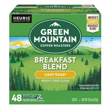 Green Mountain Coffee Roasters, Breakfast Blend Light Roast K-Cup Coffee Pods 48