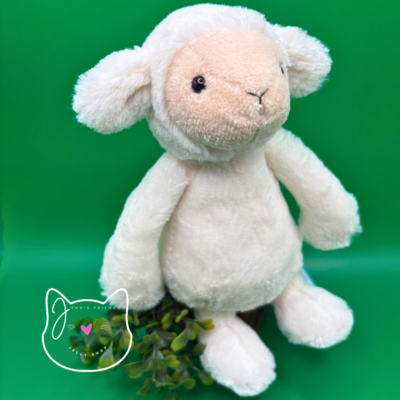 Jellycat SMALL BASHFUL LAMB New BNWT RETIRED Soft Plush Little Toy