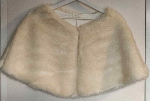 Soft Ivory Cream Faux Fur Bridal 