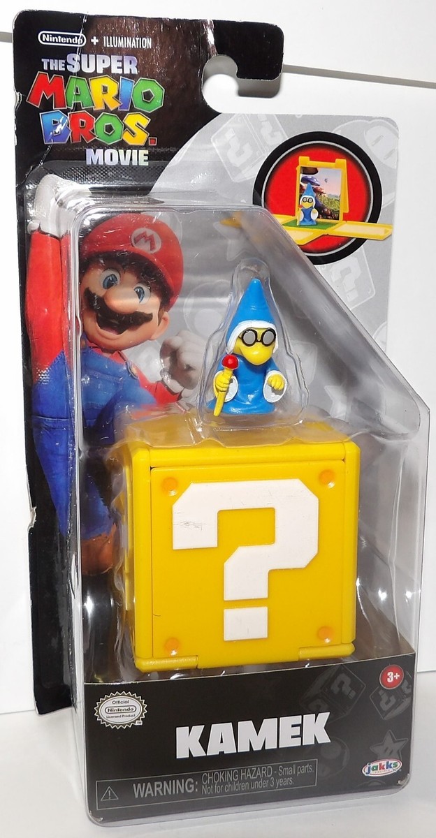 Super Mario Bros Movie KAMEK 1” Mini Figure w/Question Block Jakks
