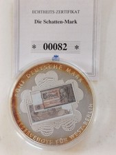 Gedenkpr&auml;gung 5 DM Ersatzgeld, West-Berlin, mit Farbaufkleber, (M147)