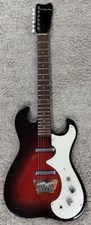 Silvertone 1449rsfb Solid-body Electric Guitar Red/silver Flake Burst - B-stock