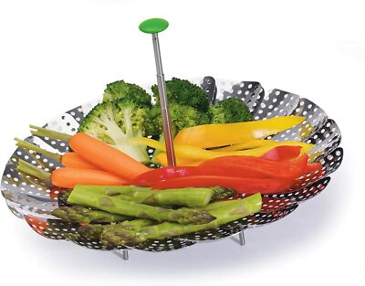 Progressive International Prep Solutions Steamer Basket, 9'', Stainless Steel