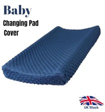 Baby Changing Pad Cover  Soft Plush Dot Diaper Changing Table Covers Blue/Navy
