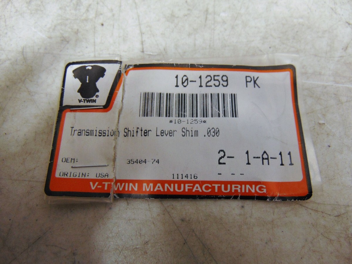 V-Twin Manufacturing Transmission Shiftier Lever Shim .030