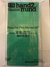 ETA hand2mind 1 Pack, 10 sheets/pack Base Ten Flats, Manipulite Green Item 323