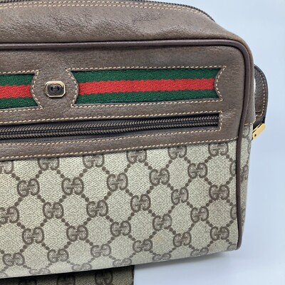 Old GUCCI Sherry Line Shoulder Bag Crossbody Bag Vintage GG