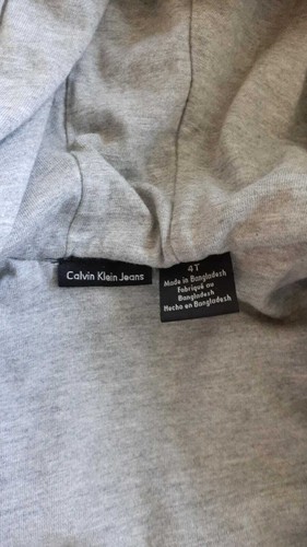 Calvin Klien Boys Wind Breaker Jacket Zipper Wind rain Hoodie size 4T blue - Picture 4 of 4