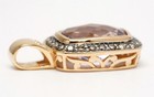 LEVIAN 14K Rose Gold Cotton Candy Amethyst Pendant Chocolate Vanilla Diamonds — photo 5