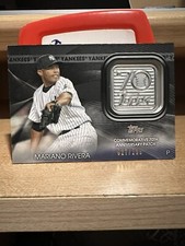 2021 Topps 70th Anniversary Logo Patch Mariano Rivera Black /299 Card #70LP-MR