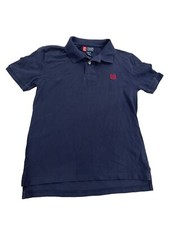Boy's Chaps Short Sleeve Navy Blue Polo Shirt, Sz M, 10-12, GUC