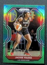 2021 Panini Prizm WNBA #47 Jackie Young Prizms Green