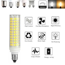 Dimmable LED Lampen 15W 136LEDs Bulb E14 Mais Light 110V 220 Volt Cool Weiß 2835