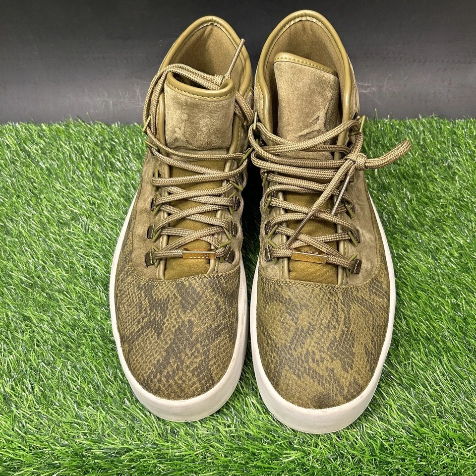 Nike Air Jordan Westbrook Hombres 13 Verde Blanco Zapatos Tenis Piel de Serpiente Parte Superior Alta Foto 3 de 4