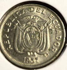 elfe Equateur 20 Centavos 1937 HF E40