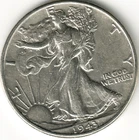 USA - 1943P - Silver Walking Liberty ½ Dollar - #07