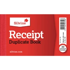 Silvine 228 Duplicate Receipt Book 63x106mm Gummed (Pack of 36 books) 