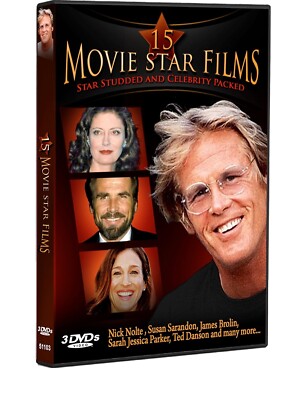 15 Movie Star Films (DVD, 2009, 2-Disc Set) New/Sealed, Ted Danson, Nick Nolte