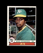 Mike Edwards Signed Original 1979 Topps Oakland Athletics Autograph