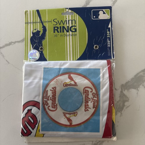 Oficial MLB Cardenales de San Luis 36" VINILO PISCINA NATACIÓN ANILLO TUBO NISP Verano Diversión - Imagen 2 de 7