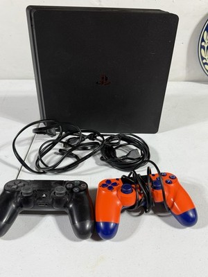Sony PlayStation 4 PS4 Slim Console 2 Controllers HDMI Power Cable Tested