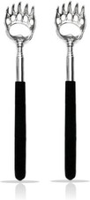 2PCS Back Scratchers, Bear Claw Scratcher Extendable Metal Retractable...