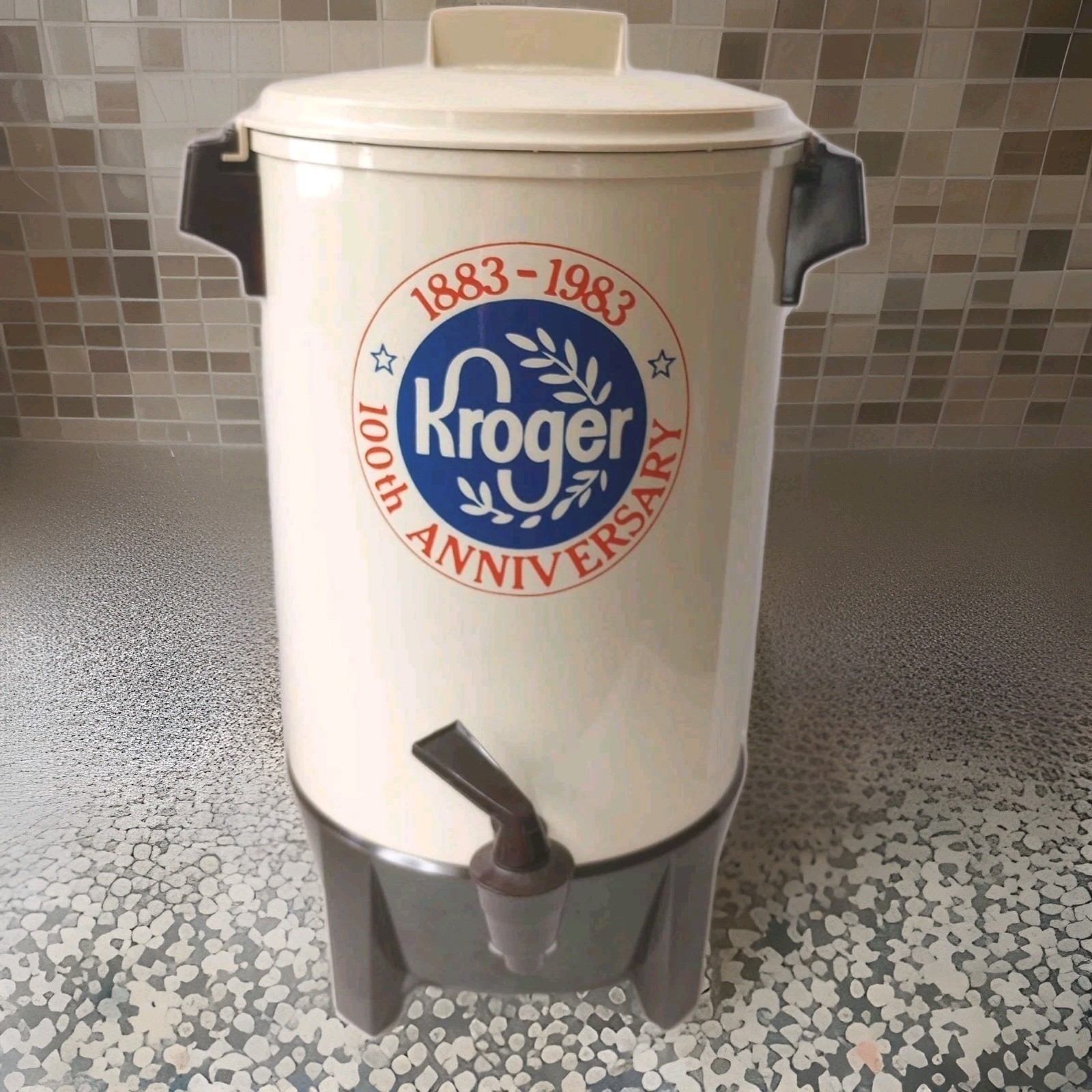 Vintage KROGER 100th Anniversary (1883-1983) Electric 30 Cup Coffee Percolator