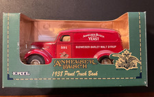 ERTL  Budweiser 1938 Chevy Panel Truck - Anheuser Busch Yeast -Die Cast - Bank