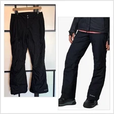 Columbia Pants Women MED Black Insulated Omni-Heat Ski Snow Waterproof Bugaboo