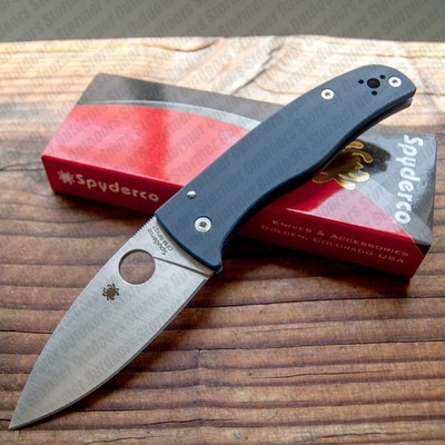 Spyderco Bodacious Knife Compression Lock CPM SPY27 Steel Blue G-10 C263GPCBL