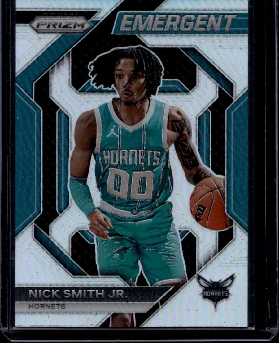 2023-24 Panini Prizm #10 Nick Smith Jr. Emergent Prizms Silver