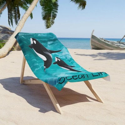 Orca Killer Whale Beach Towel Marine Animal Gift