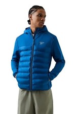 Reebok Mens Jacket Herston Hybrid Blue Large Hooded Padded 