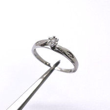 9ct Gold Diamond Size O 9k White Gold Hallmarked Engagement Dress Ring