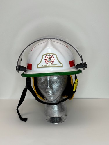 Cairns Invader 664 Firefighter Helmet customized Mexico complete and functional