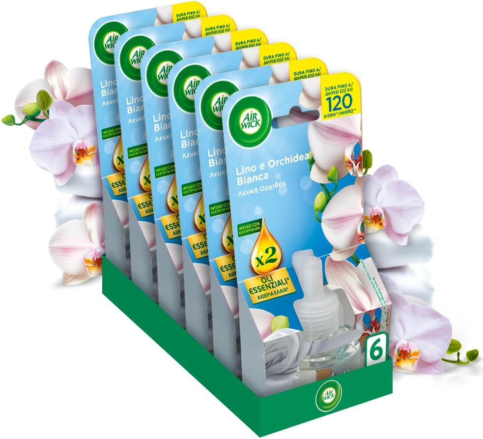 Air Wick Ricarica Lino e Orchidea Bianca 6 Pezzi - Convenienza Casa