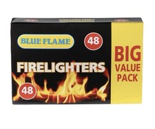 48 Fire lighters All purpose Fire Starter Cubes Value Pack Open Fire Pit BBQ 0.11 per lighter