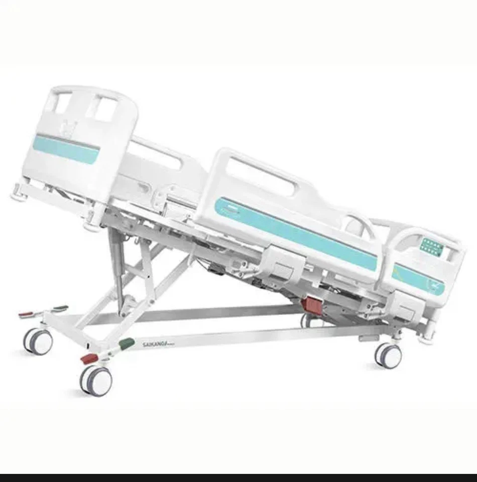 Cama de hospital eléctrica completa de 5 funciones con posición cardíaca 550 lb + colchón - nueva Foto 3 de 4