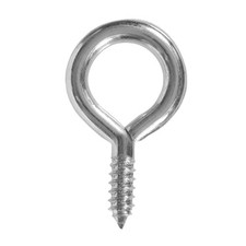 PHS Small Screw Eyes, 5/8 in Short Shank, 200 Pack, for Frames